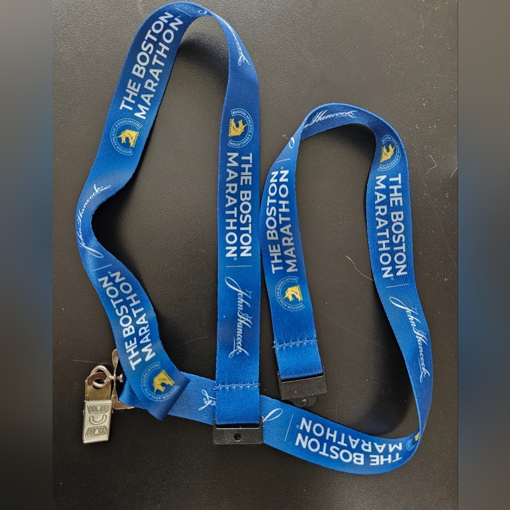Adidas Blue Boston Marathon Lanyard ~one Size